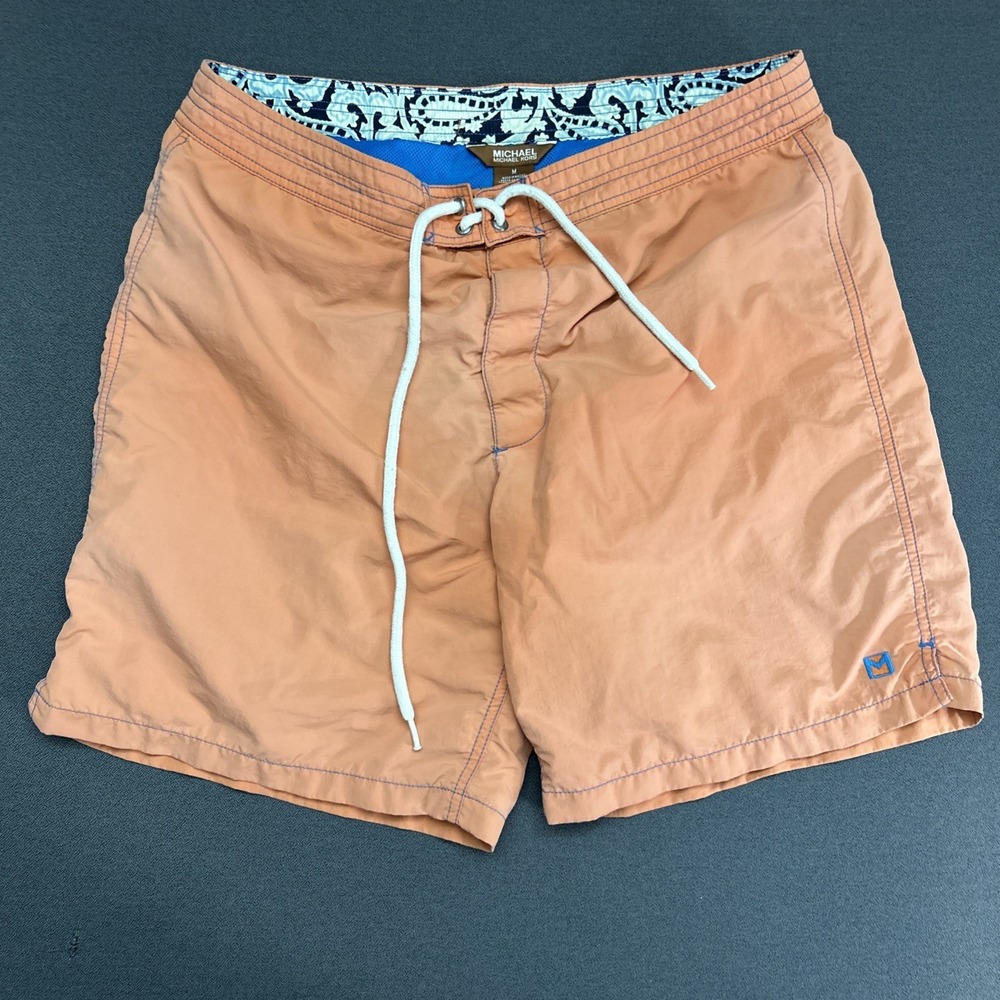 Michael Kors MK Peach Swim Trunks Surf Board Shorts Men's Medium